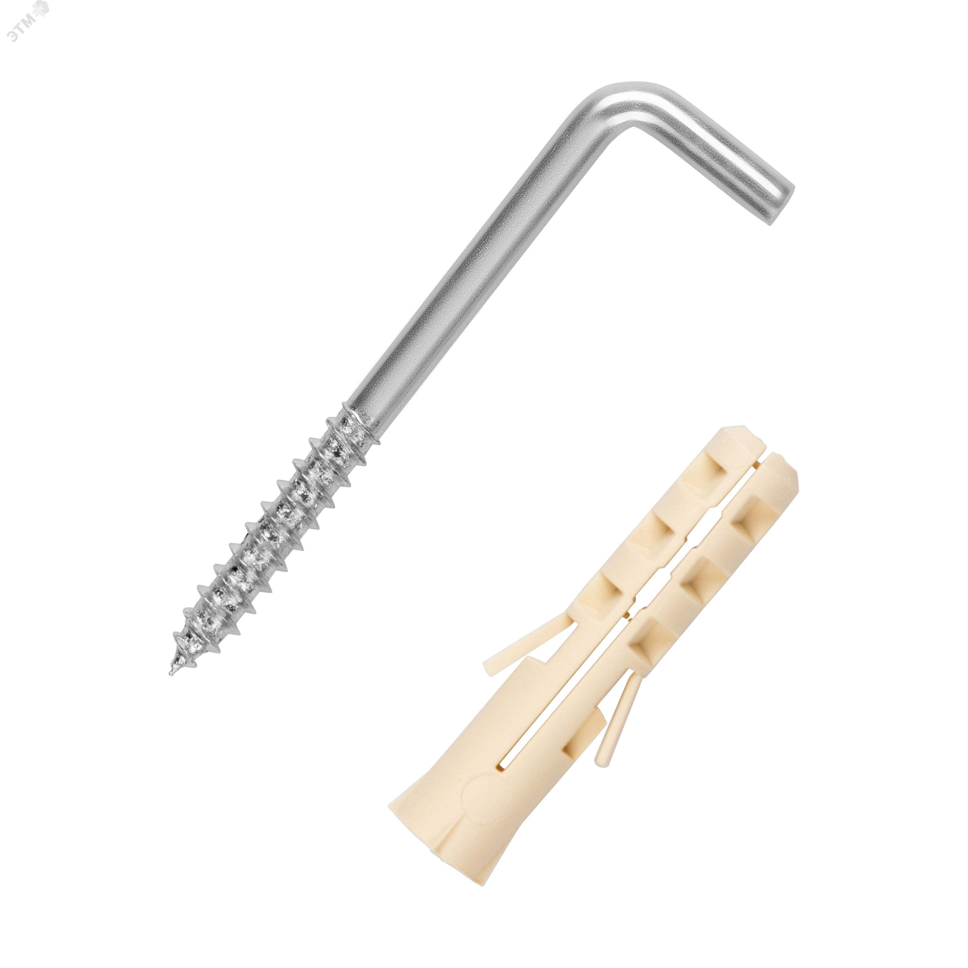 Крюк-шуруп L-образный 3,6х30  оцинкованный (3 шт.)