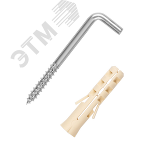 Крюк-шуруп L-образный 3,6х30  оцинкованный (3 шт.)