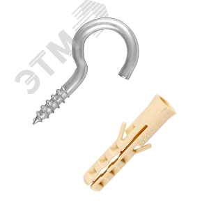 Крюк-шуруп 3,9х40  оцинкованный (2 шт.)