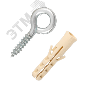 Петля-шуруп 3x12 оцинкованная (2 шт.)