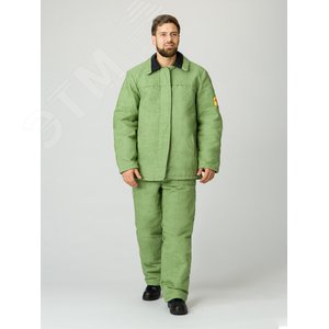 Костюм сварщика зимний 1 класс защиты (Брезент, 480), бежевый, 44-46/182-188