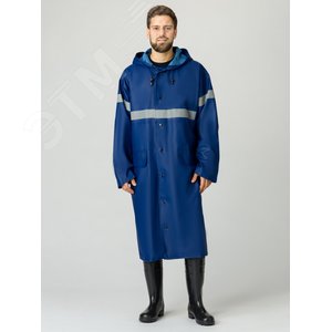 Плащ влагозащитный СОП (ПВХ,350), т.синий, р. 44-46/182-188