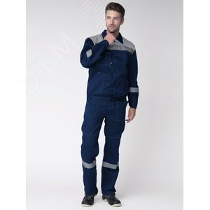 Костюм Легион-2 СОП (ткань Смесовая,210) полукомбинезон, темно-синий серый, 68-70 170-176