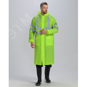 Плащ влагозащитный сигнальный ProfLine Specialist СОП, желтый,64-66