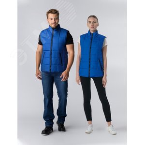 Жилет утепленный Офис (тк.Дюспо), васильковый, р. 68-70