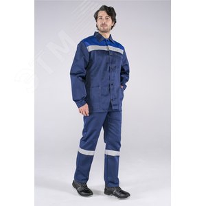 Костюм Стандарт СОП (ткань Смесовая,210) брюки, темно-синий васильковый, 44-46 170-176