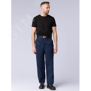 Брюки ИТР (ткань Смесовая,210), темно-синий,64-66 170-176