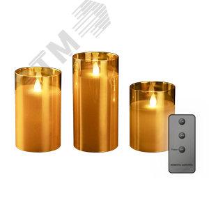 Свечи CL7-SET3-gd (компл. 3-х свечей, золот.)