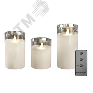 Свечи CL7-SET3-wh (компл. 3-х свечей, белый)