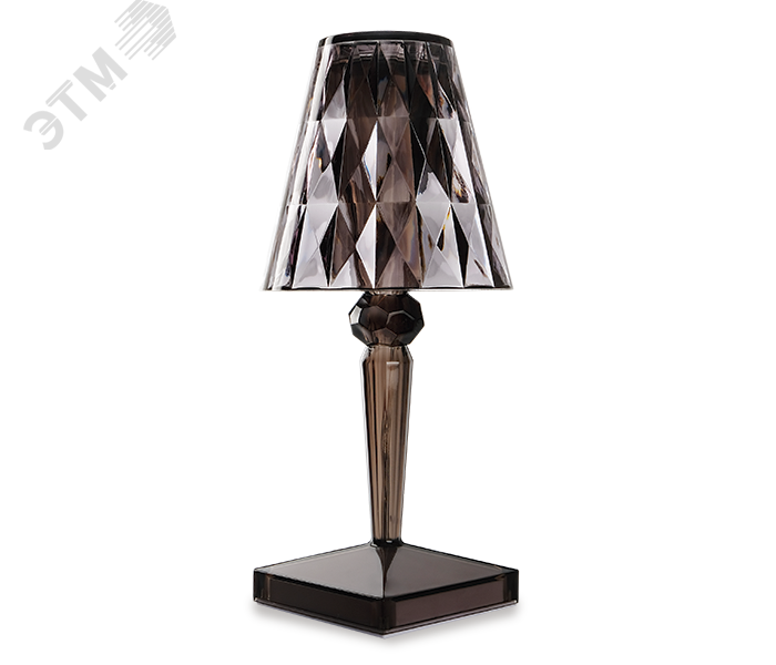 Светильник светодиодный настольный декоративный Кристалл USB 2700-6500К 120Лм (плавная регулировка яркости) высококачественный акрил белый