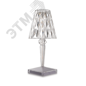 Светильник светодиодный настольный декоративный Кристалл USB 2700-6500К 120Лм (плавная регулировка яркости) высококачественный акрил черный