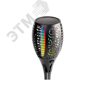 Светильник ландшафтный садово-парковый SLR-S08 RGB с солнечной батареей устанавливается в грунт IP44