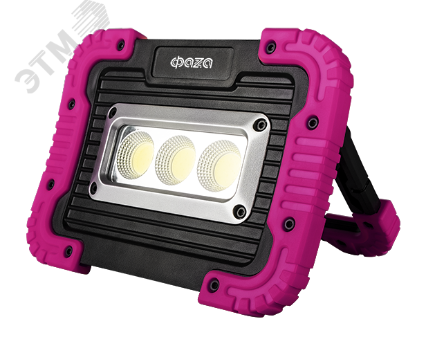 Фонарь прожектор WL1-L6W-mg (черно-рубин.) 4АА