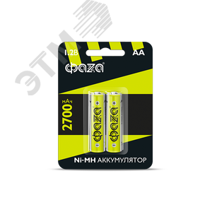 Элемент питания аккумуляторный AA 2700мАч Ni-MH