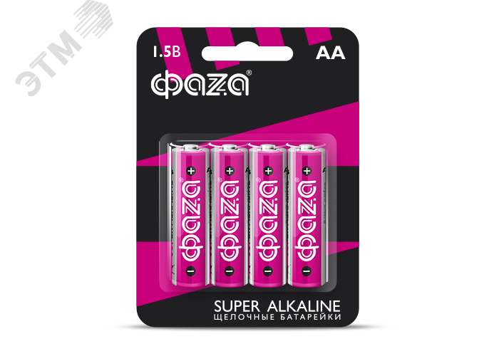 Элемент питания LR 6 (AA) Super Alkaline блистер, 4 шт.