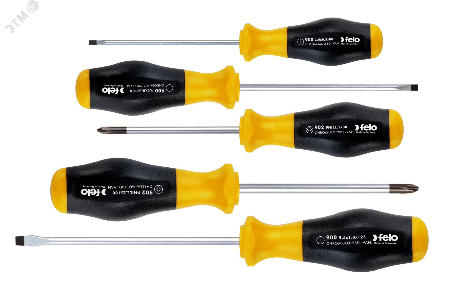 Набор отверток SL/PH, 5 шт