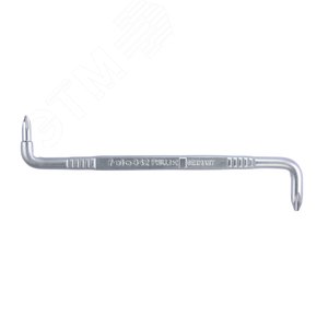 Отвертка двусторонняя изогнутая Z-образная PH1-PH2