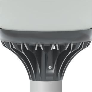 Литой алюминиевый цоколь обеспечивает эффективный теплоотвод