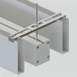 Реечное крепление шириной до 170 мм доступно по индивидульному ТЗ