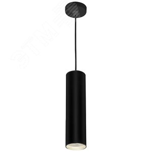 Светильник светодиодный ДСО-15w 4000К 1350Лм IP40 на подвесе черный