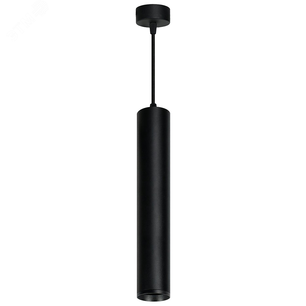 Светильник ДСО GU10 без лампы на подвесе черный