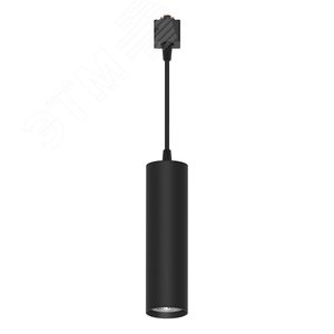 Светильник трековый на шинопровод ДПО GU10 без лампы на подвесе черный