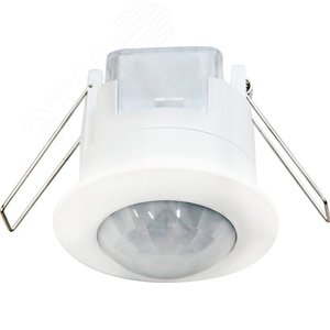 Датчик движения ИК встраиваемый 1200w 360 гр. 6м IP20 белый