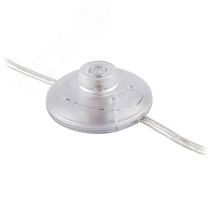 Шнур сетевой с ножным выключателем пластик, прозрачный Feron