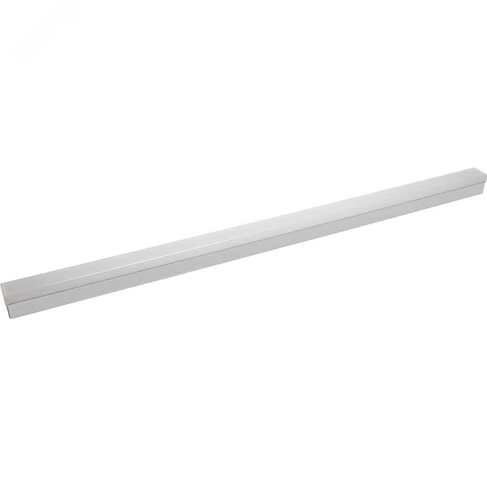 Светильник светодиодный ДПО-24вт 4000К 2400Лм линейный рассеиватель матовый в алюминиевом корпусе белый