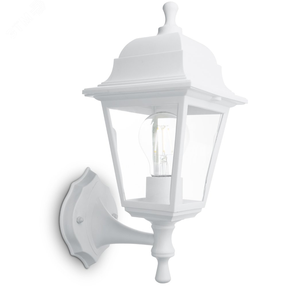 НБУ 04-60-001 60W 230V E27 340*190мм белый,       вверх/вниз, 4-х гранник