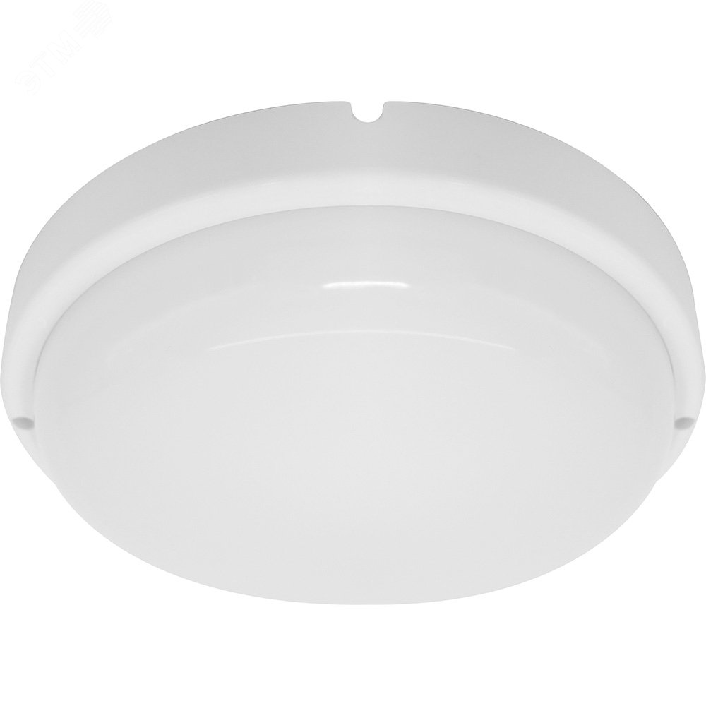 Светильник светодиодный ДБП-12w с акустическим датчиком 4000К 900Лм IP65 с дежурным режимом круглый белый