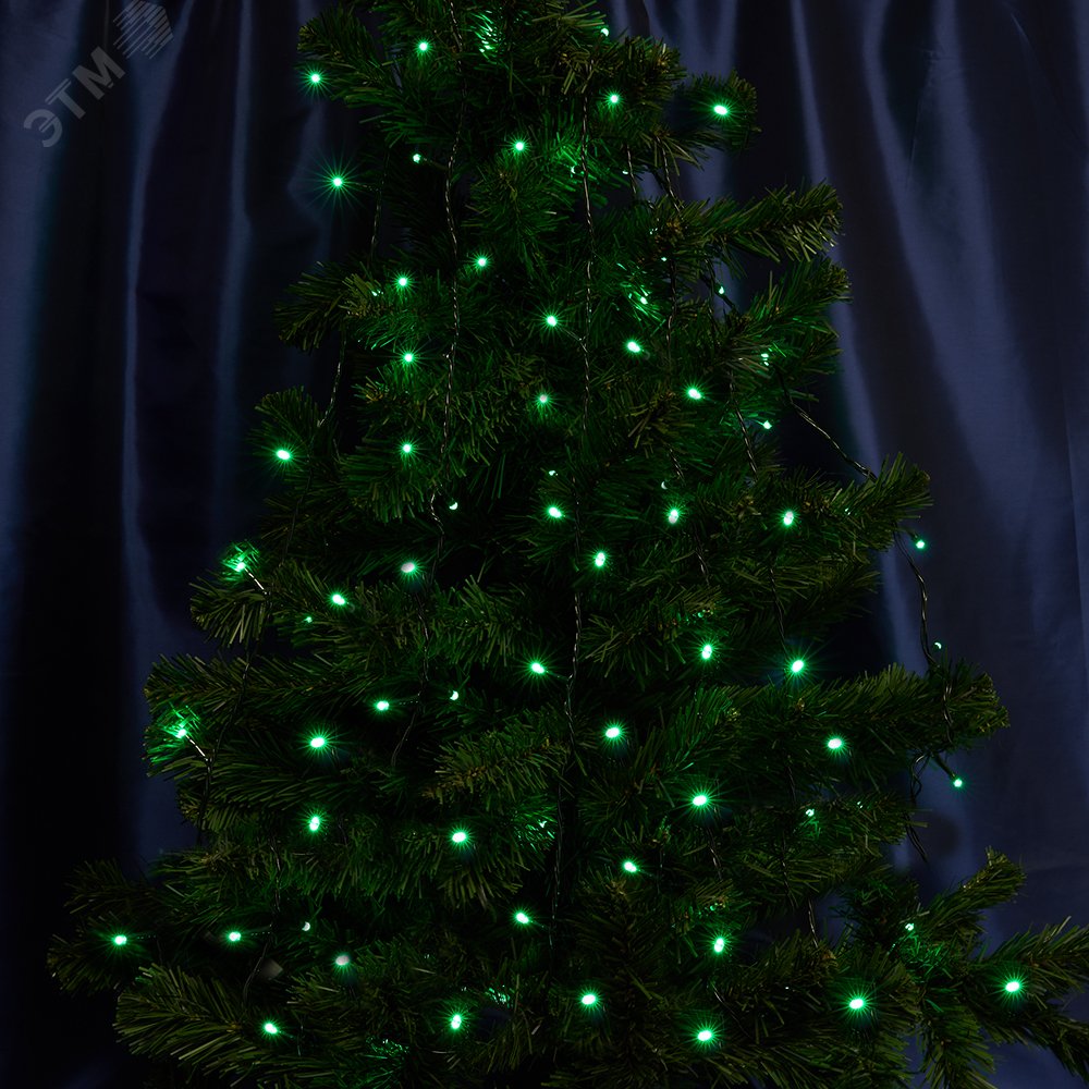 Гирлянда линейная LED зеленый 4м с контроллером