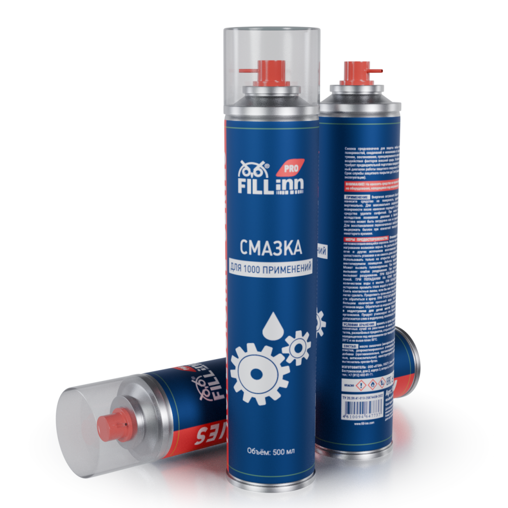 FLP303 Смазка для 1000 применений, 500 мл (аэрозоль)