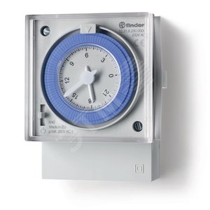 Реле времени механическое суточное, монтаж на панель, 1СO 16A, питание 120...230В АC, резервн.источник питания, степень защиты IP20