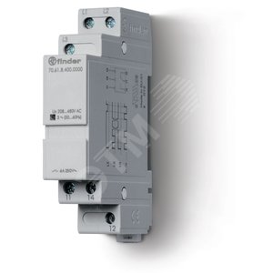 Реле контрольное для 3-фазных сетей, обрыв/чередование фаз, фиксированные регулировки, выход 1CO 6А, модульное, ширина 17.5мм, степень защиты IP20