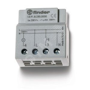 Реле электронное шаговое, 1NO 10A, питание 230В АC, монтаж в коробке, степень защиты IP20
