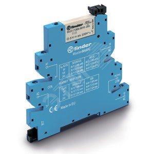 Модуль интерфейсный (сборка 34.51.7.012.0010 + 93.61.7.024), электромеханическое реле, серия MasterBASIC, 1CO 6A, контакты AgNi, питание 12В AC/DC, ка