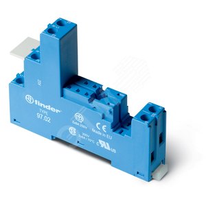 Розетка с винтовыми клеммами (с зажимной клетью) для реле 46.52, применяются модули 86.30, 99.02, в комплекте пластиковая клипса 097.01, версия: синий