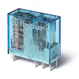 Реле электромеханическое универсальное миниатюрное, монтаж на печатную плату или в розетку, выводы с шагом 5мм, 2CO 8A, контакты AgNi, катушка 24В AC,