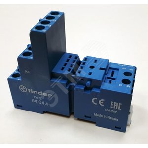 Розетка с винтовыми клеммами (с зажимной клетью) для реле 55.32, 55.34, таймера 85.02, 85.04, применяются модули 86.00, 99.02, в комплекте металлическ