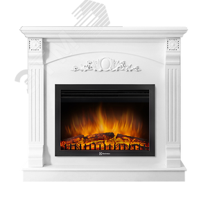 Портал для камина Barocco 25 шпон белый