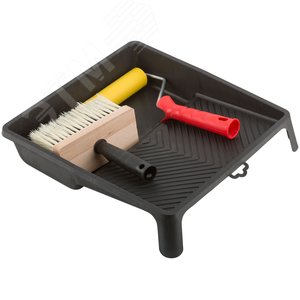 Набор для наклеивания обоев (ванночка 350х330 мм + валик прижимной 150 мм + макловица)