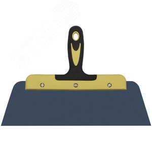 Шпатель фасадный ''Мастер'', пружинная колоризованная сталь, двухкомпонентная ручка, плоский 300 мм