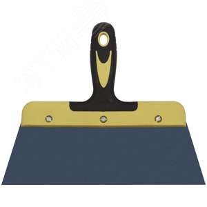 Шпатель фасадный ''Мастер'', пружинная колоризованная сталь, двухкомпонентная ручка, плоский 250 мм