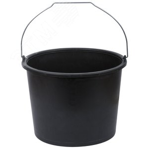 Ведро строительное пластиковое для перемешивания раствора, усиленные стенки 12 л