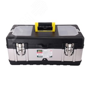 Ящик для инструмента пластиковый 18'' ( 450х250х195 мм ) замки и стенки нерж. сталь