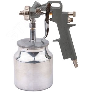 Краскопульт пневматический, алюминиевый нижний бачок 750 мл, 1.5 мм