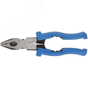 Плоскогубцы комбинированные многофункциональные, пластиковые ручки, Профи 200 мм