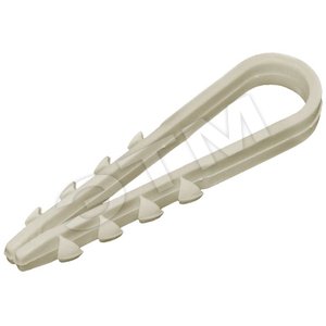 Дюбель-хомут для крепления кабеля 19-25 мм черный, 100 шт ПРОМ