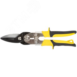 Ножницы по металлу усиленные CrV Профи, прорезиненные ручки, прямые 270 мм